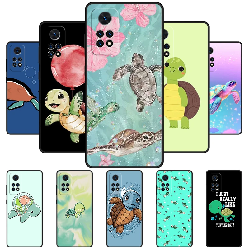 Underwater World Beach Turtle Phone Case For Redmi Note 11 EPro 11S 10T 9S Promax 8 Pro Xiaomi Mi 11 12X 12S Ultra Cover