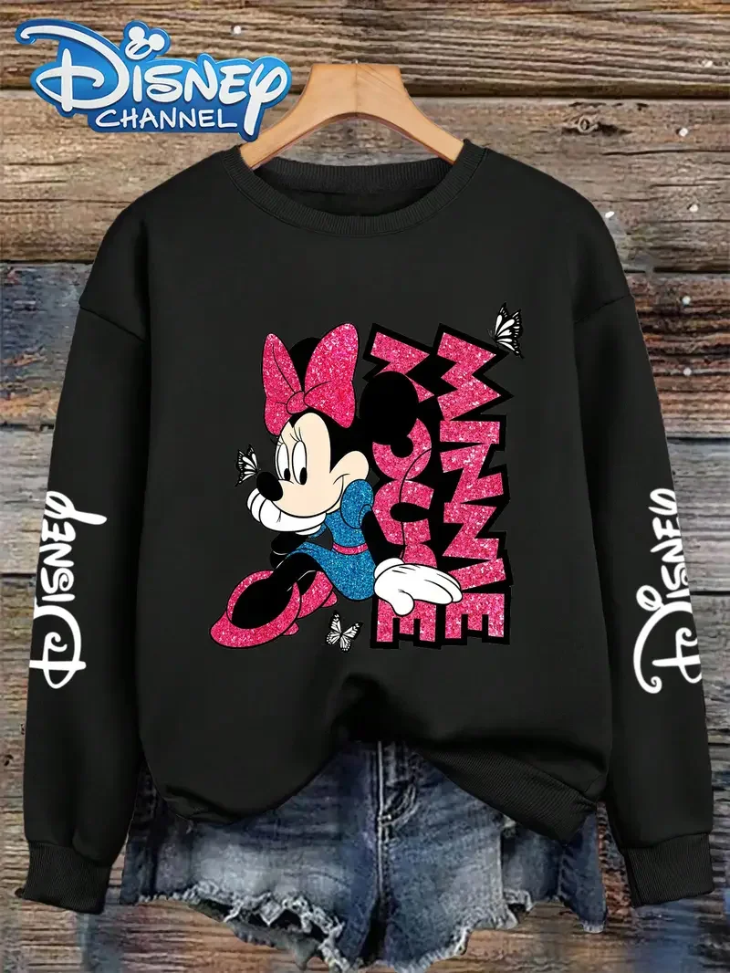 De Disney Mickey-thema-trui uit 2025 is een los en warm paar-sweatshirt voor modieuze meisjes in de herfst