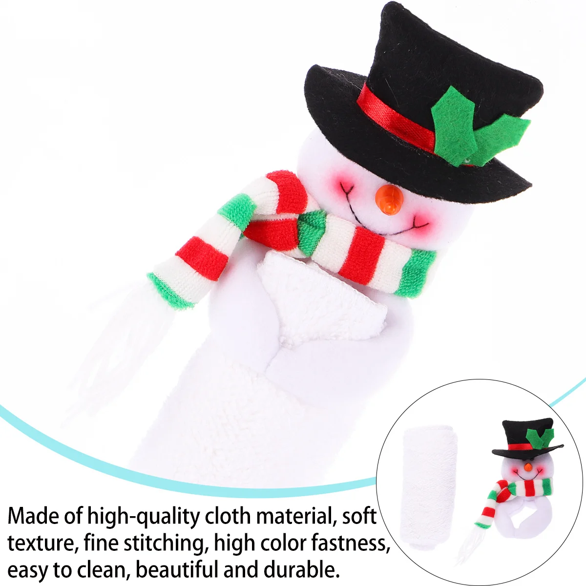 

Home Decor Washcloth Christmas Towel Table Ornament Gift Holiday Decoration Creative