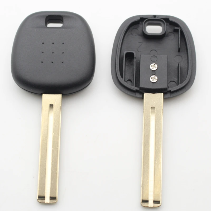 

XIEAILI OEM 10Pcs Replacement Key Case Transponder Key Shell For Toyota Rav4 Prado Corolla Camry Highlander Yaris TOY48 Blade