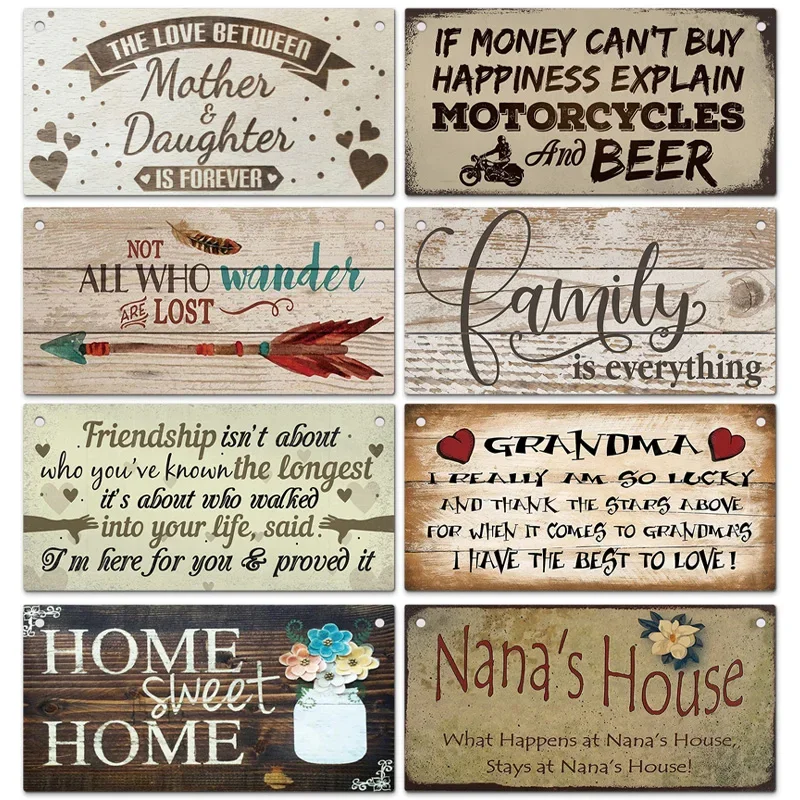 Coffee BBQ Decor Wooden Sign Garden Wood Hanging Plaque Slogan Wall Decorative for Door Hanging Plaque Beer Bar Pub Home Decor