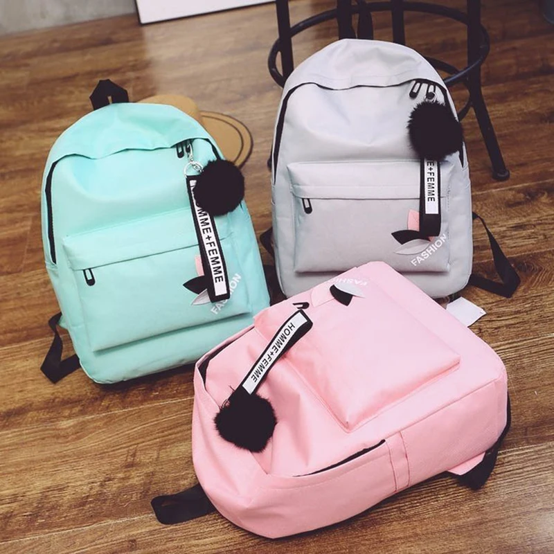 Zaino in tela di nuova moda zaino da 19 pollici per studentessa Bookbag per studenti borsa a tracolla per zaino da viaggio carina per ragazze borse di grande capacità