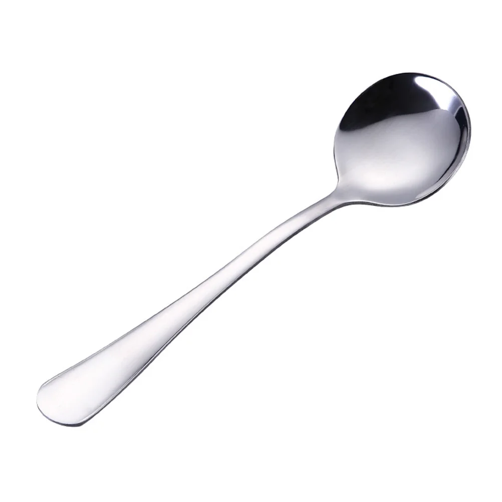 Стальные ложки для супа, зеркальная полировка, для дома и ресторанов