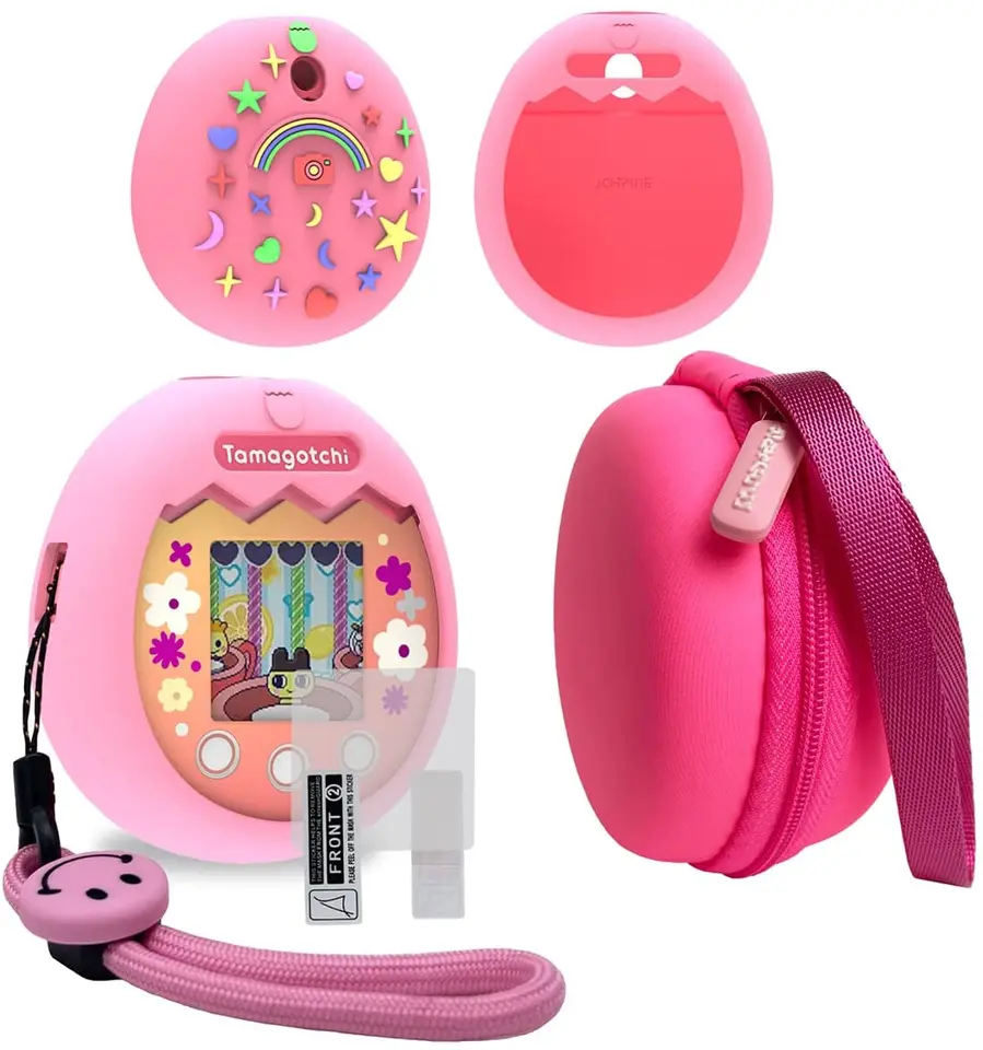 Hard Case for Tamagotchi PIX Blue Green Pink