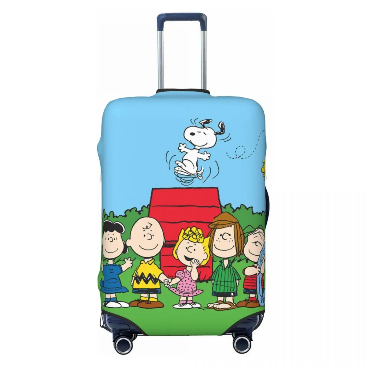 

Custom Cartoon Snoopy Beagle Dog Luggage Cover Cute Comics Suitcase Protector Covers Suit For 18-32 inch