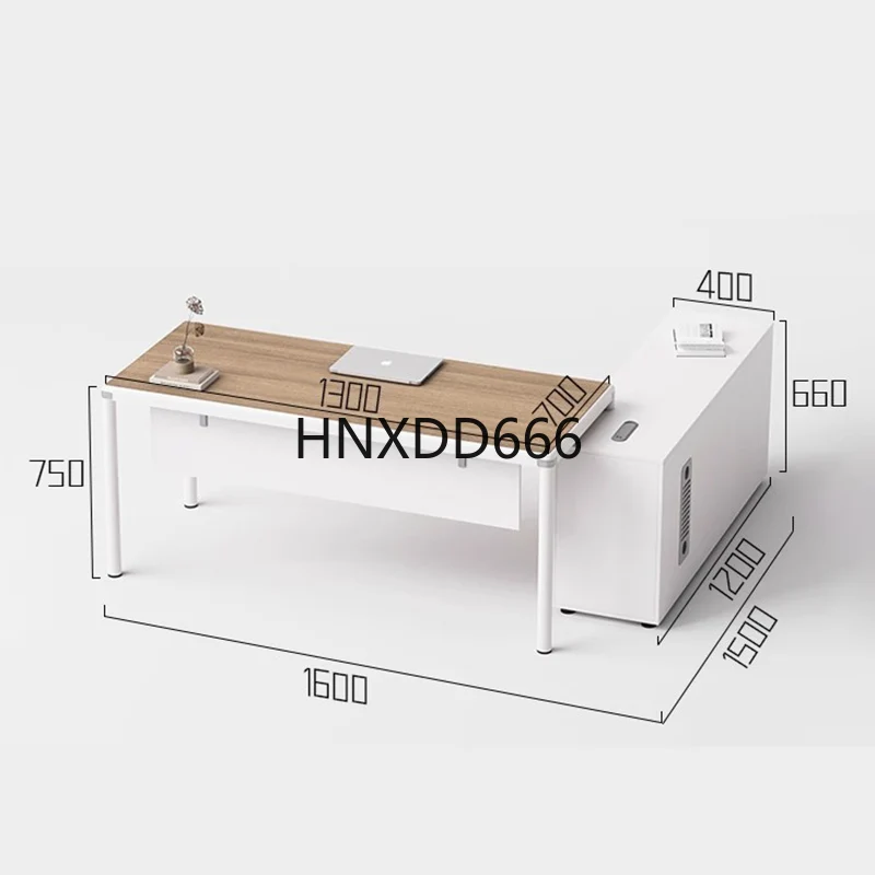 

Скандинавский офисный стол для президента, итальянский минималистичный простой дизайнерский стол L-образной формы, продвинутая офисная мебель для босса, бюро Travail