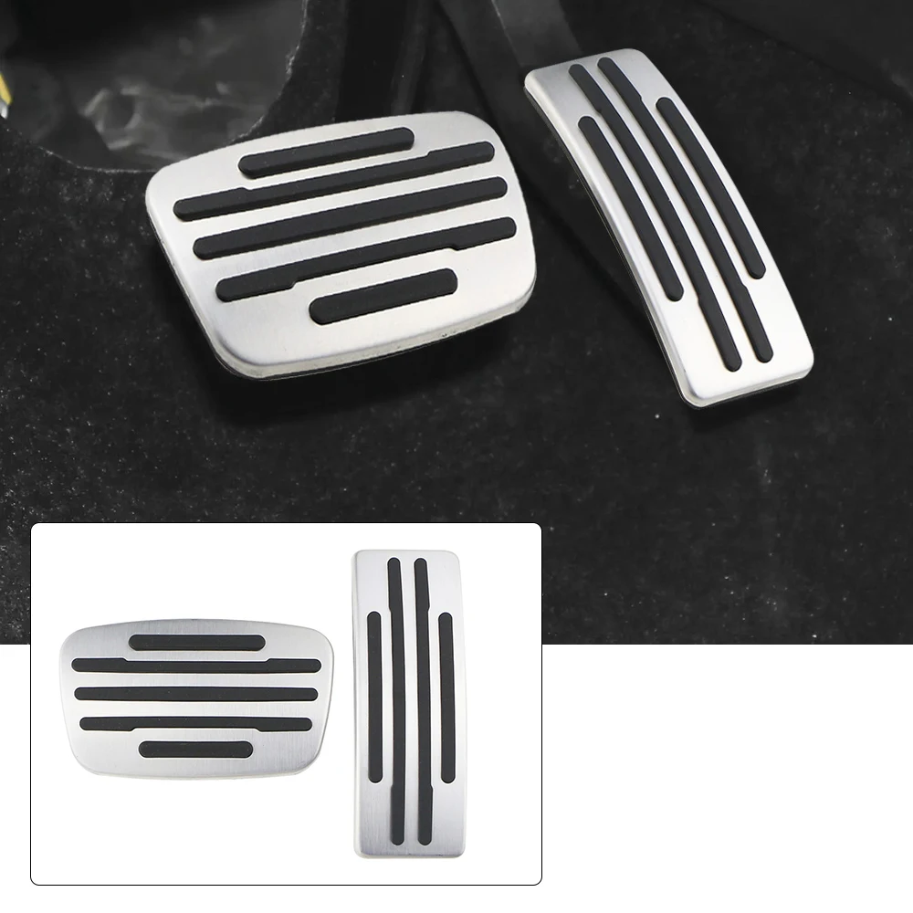 Pedales de Acero Inoxidable para Chevrolet Chevy Camaro Cavalier 2022+ Trax 2019+ Silverado 2020-2023, Modificación de Pedales de Auto