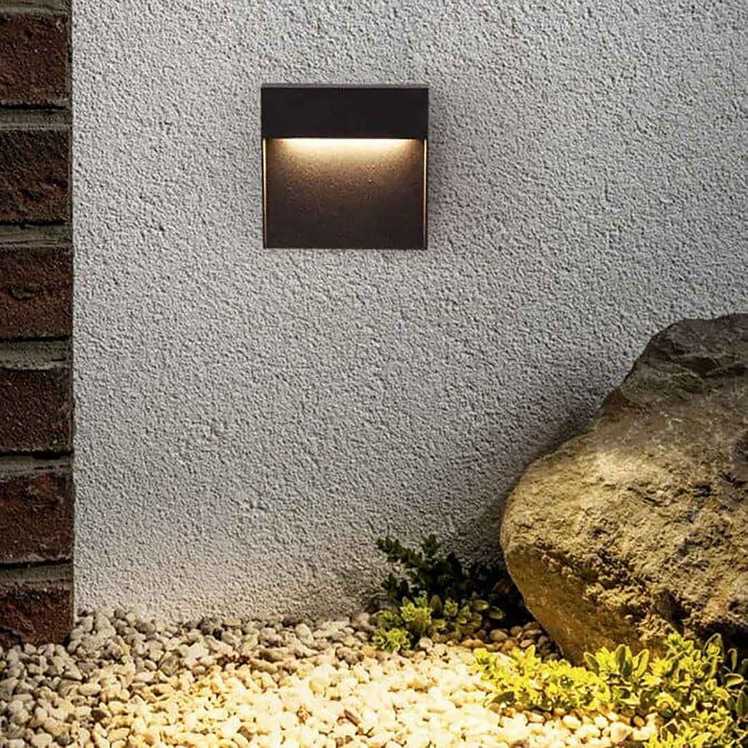 

Gray 3w Light Emitting Diode Step Light Outdoor Recessed Wall Light IP65 Aluminum Stair