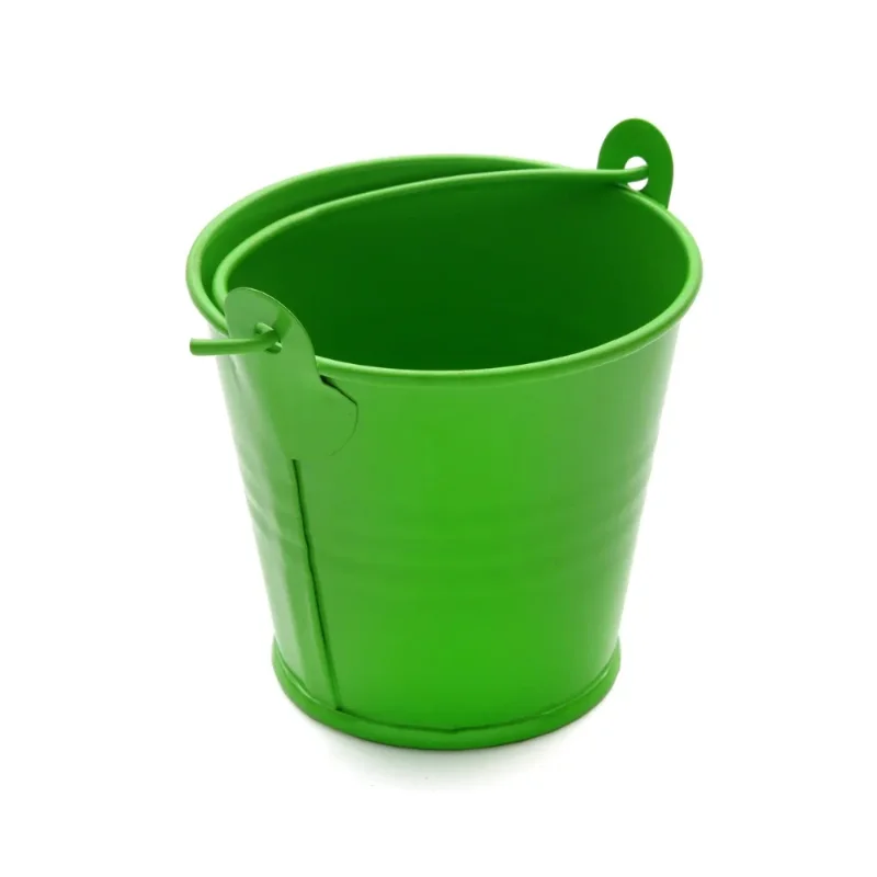 Mini fusto barile tinta unita piccolo secchio di ferro giardino domestico piantagione di piante grasse vaso di fiori decorazione del cestino di stoccaggio di articoli vari da tavolo