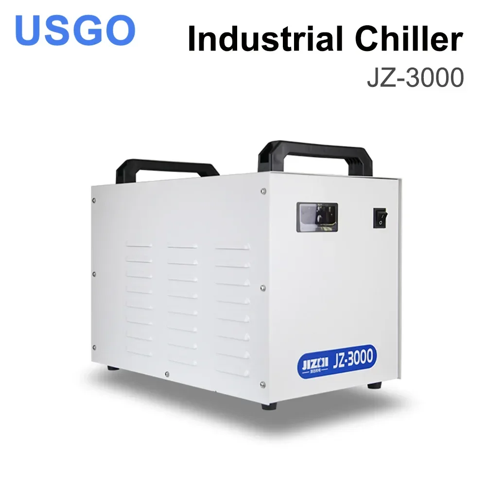 JZ-3000 Industrial Water Chiller for CO2 Laser Engraving Cutting Machine Cooling 60-80W Laser Tube DG110V AG220V