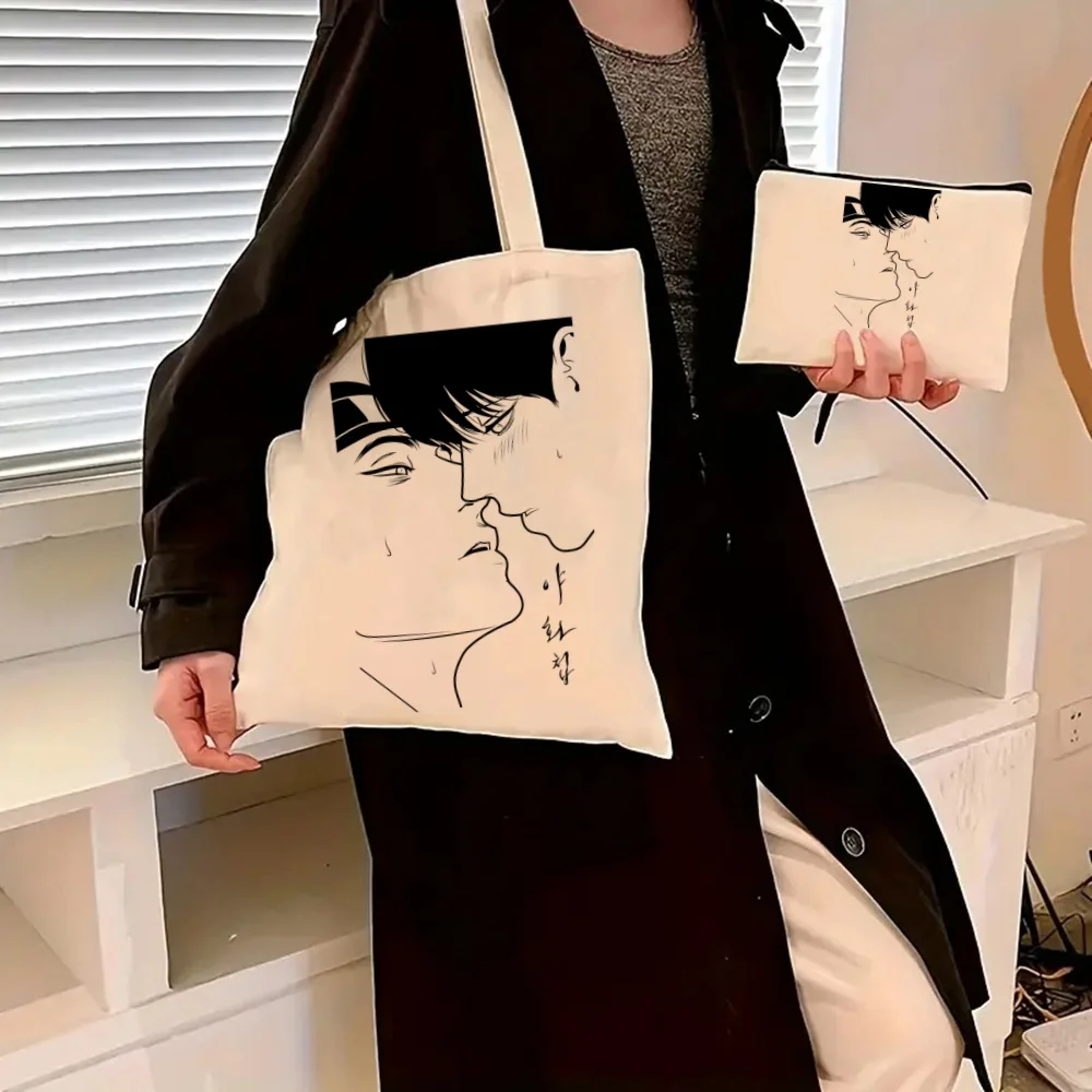 

Painter of The Night 2Pcs Burlap Tote Bag Set, Large Capacity Shoulder Bag, Reusable Shopping Bag with Coin Purse