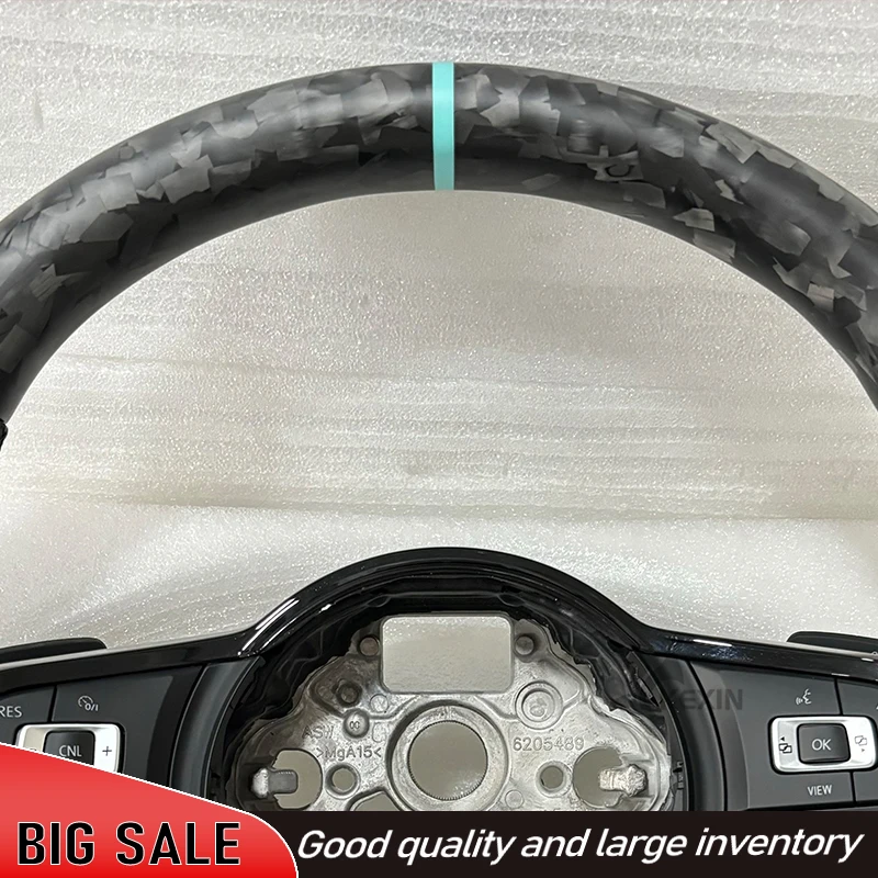 Forge Carbon Fiber Steering Wheel Alcantara For VW Golf MK7 7.5 GTI GTD GTE R 2013-2020 Polo GTI For Tiguan for Passat DSG