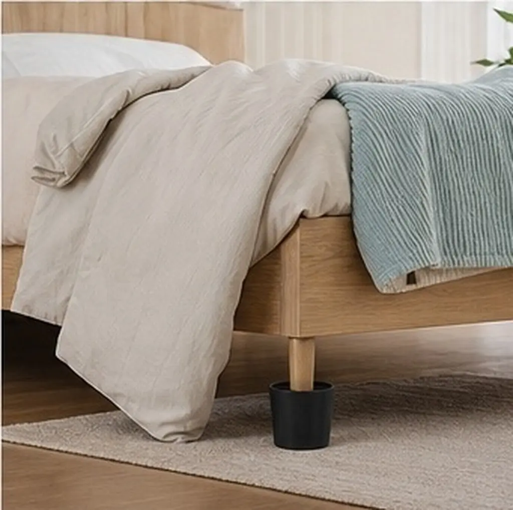 8Pcs Furniture Feet Levelers Screw on Adjustable Sofa Risers Furniture Risers Threaded Table Bed Legs Stabilizers Anti-Slip