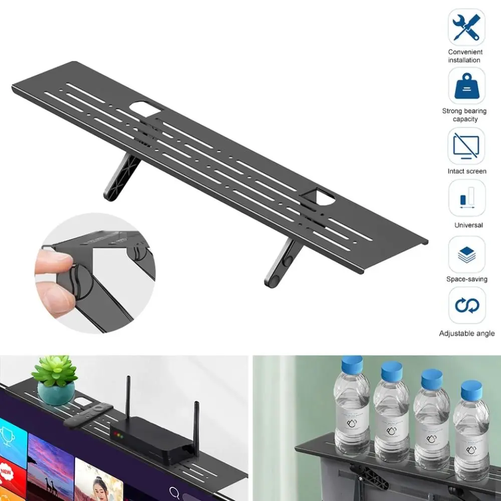 Practical Router Holder TV Top Shelf Computer Saving Space Storage Rack Universal Home Office Display Stand