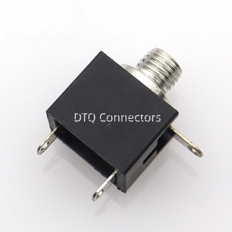 5/10 Uds. Conector de auriculares de 2,5 MM PJ-201M 3 pines DIP Mono canal Audio hembra conector de montaje en Panel PCB adaptador de auriculares