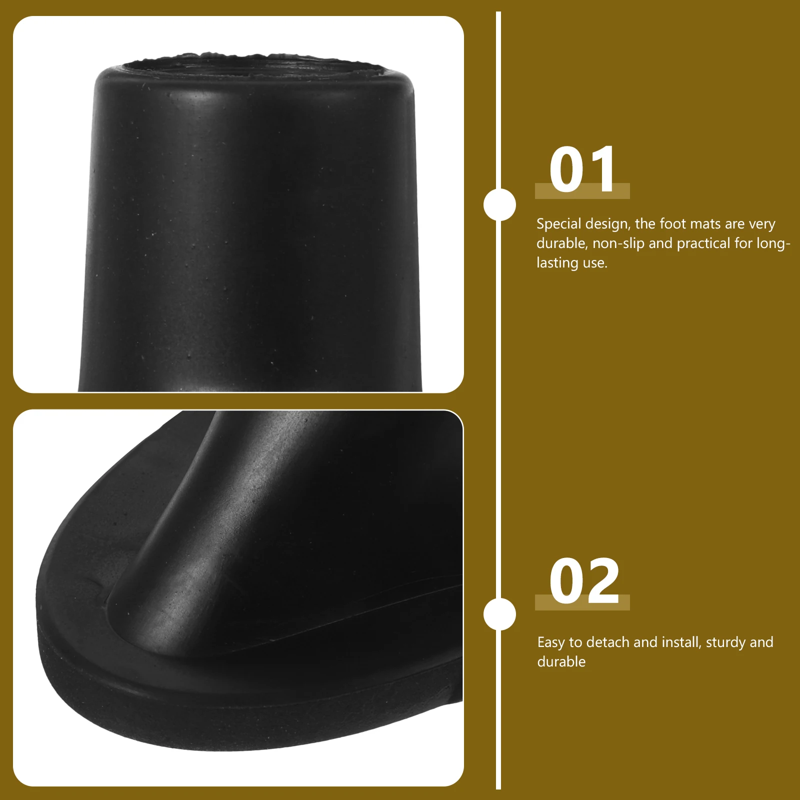 

2pcs Golf Bag Feet Replacement Non-Slip Sturdy Stand Stopper For Golf Accessories Home Furniture Protection