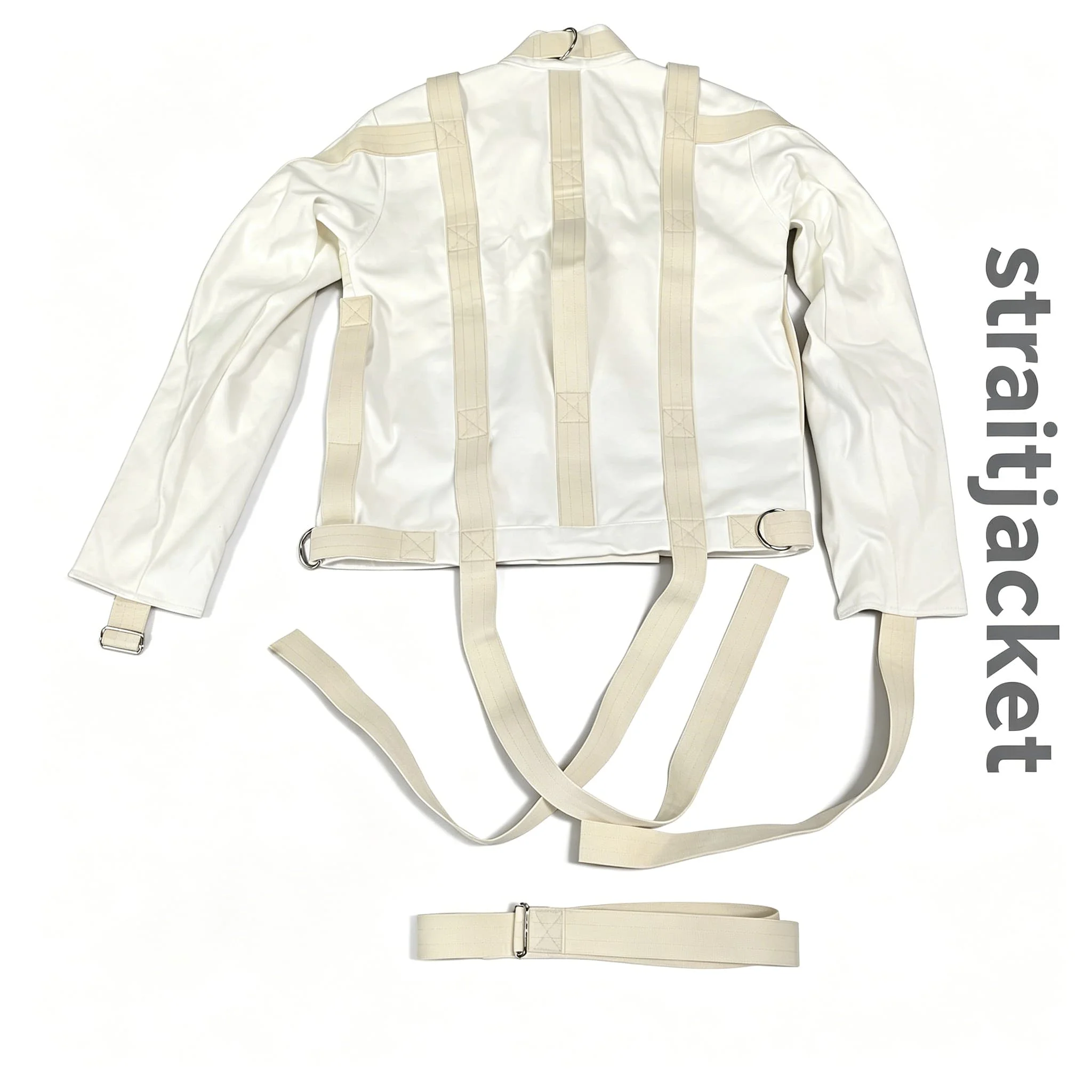 XL Size Canvas Straitjacket Restraint Jacket for Patients Heavy Duty Cotton Safety Straight Jacket with Straps Anti-Scratch