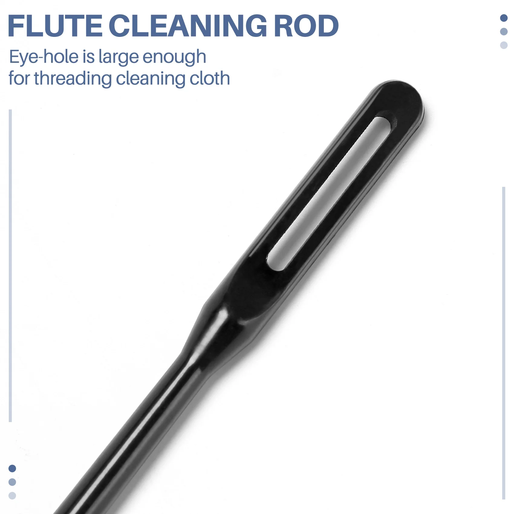 طقم تنظيف الفلوت أدوات آلات النفخ أعواد تنظيف ملحقة لقضيب تنظيف الفلوت مع قماش لمجموعة تنظيف الفلوت