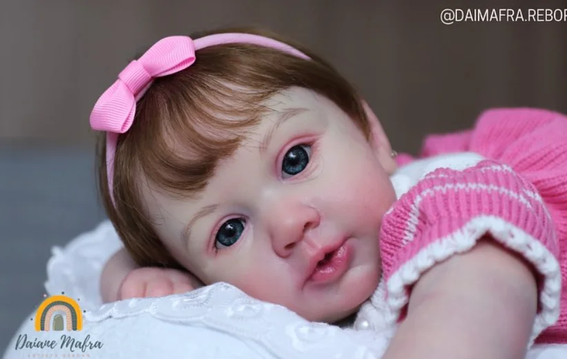 21 Inch Fresh Color Soft Touch Reborn Doll Making Kit Unfinished Piper Neck with Name Lifelike Unpainted Doll Kit