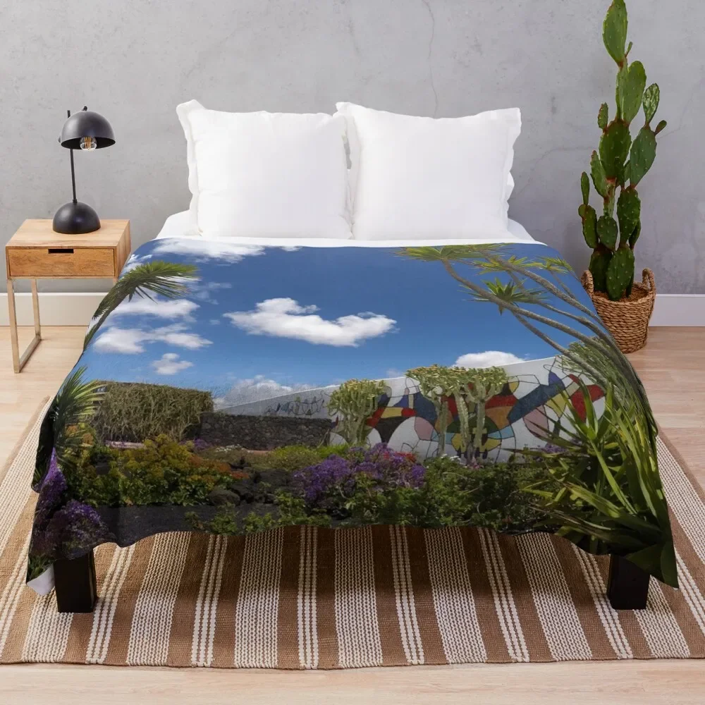 

Cesar Manrique Fundacion Mural Wall Garden Throw Blanket cosplay anime Flannel Fabric Blankets