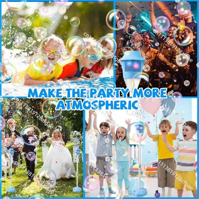 Street light bubble machine fully automatic bubble with light birthday outdoor wedding party without battery bubble water