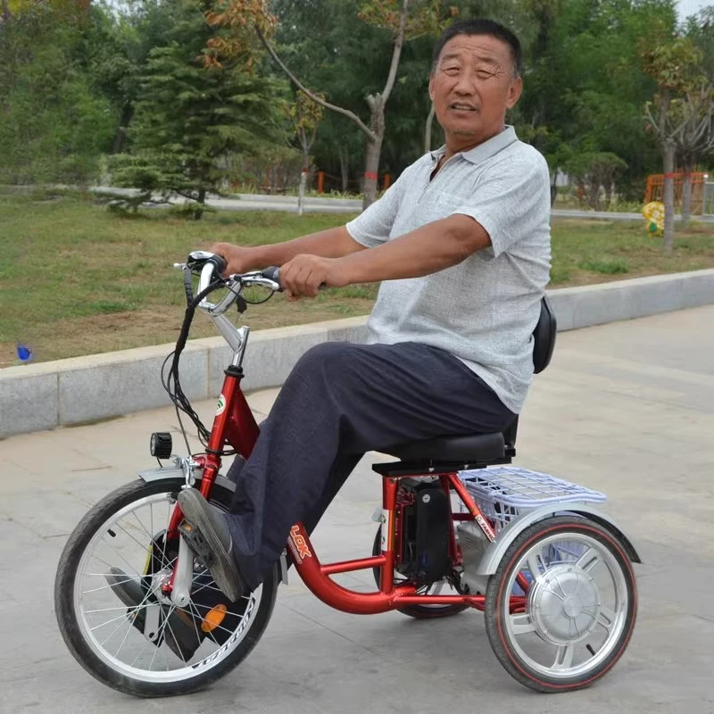 

Elderly scooter, elderly walking car, dual-purpose tricycle pedal three-wheel lithium battery tricycle