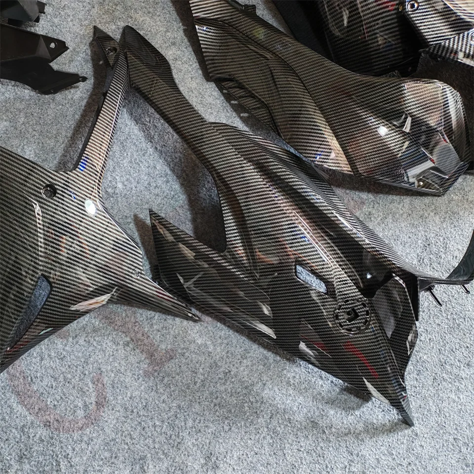 مجموعة هدايا الدراجة النارية اللامعة من ألياف الكربون لسيارات BMW S1000RR S1000 RR 2019-2022 أجزاء انسيابية S 1000 19-22 غطاء بلاستيكي لإطار الجسم #4