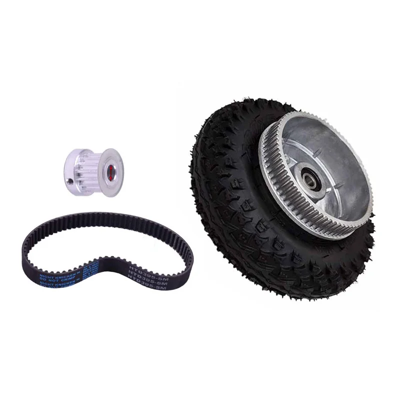 

Diy E-skateboard 200*50mm Electric Skateboard Gear Motor Truck Air Wheels Kit For Longboard Off Road Board pully wheel