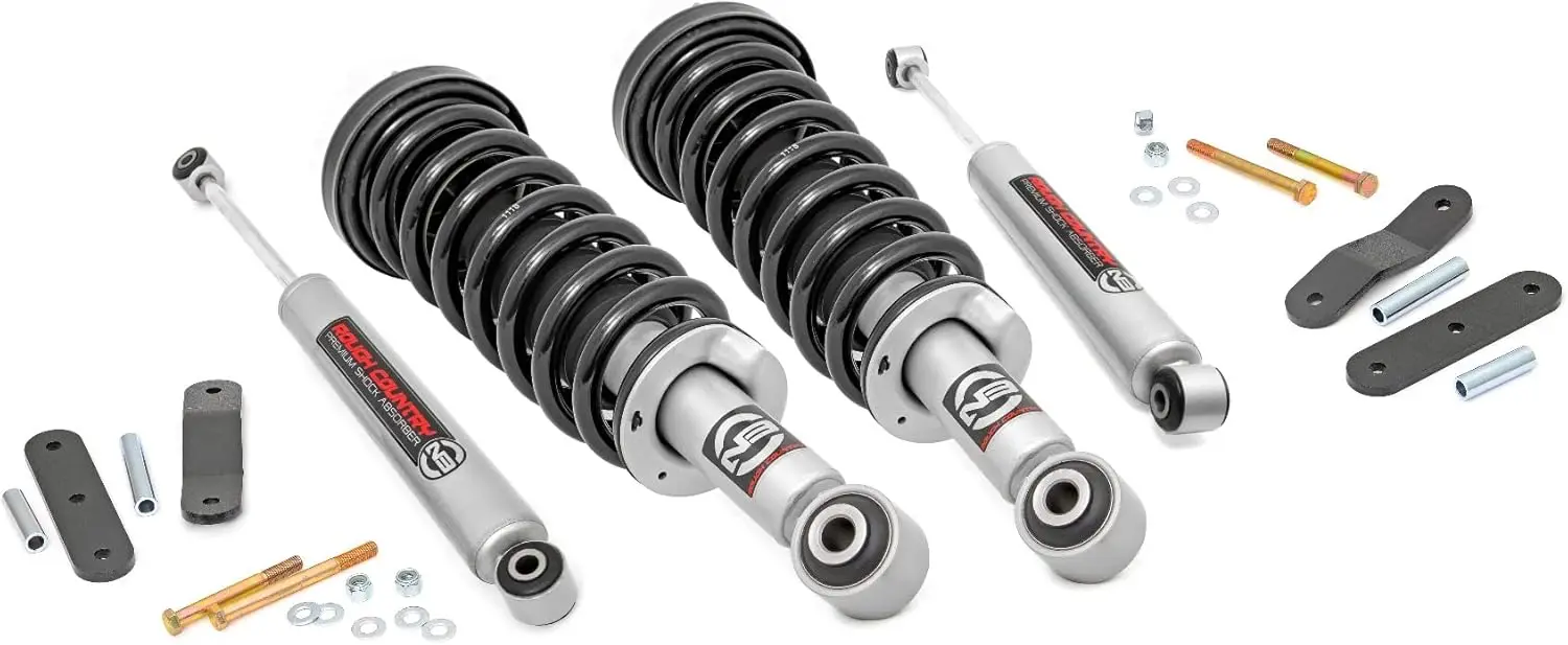 

Rough Country 2.5" Lift Kit for Nissan Frontier (2005–2026) 4WD – N3 Monotube Struts