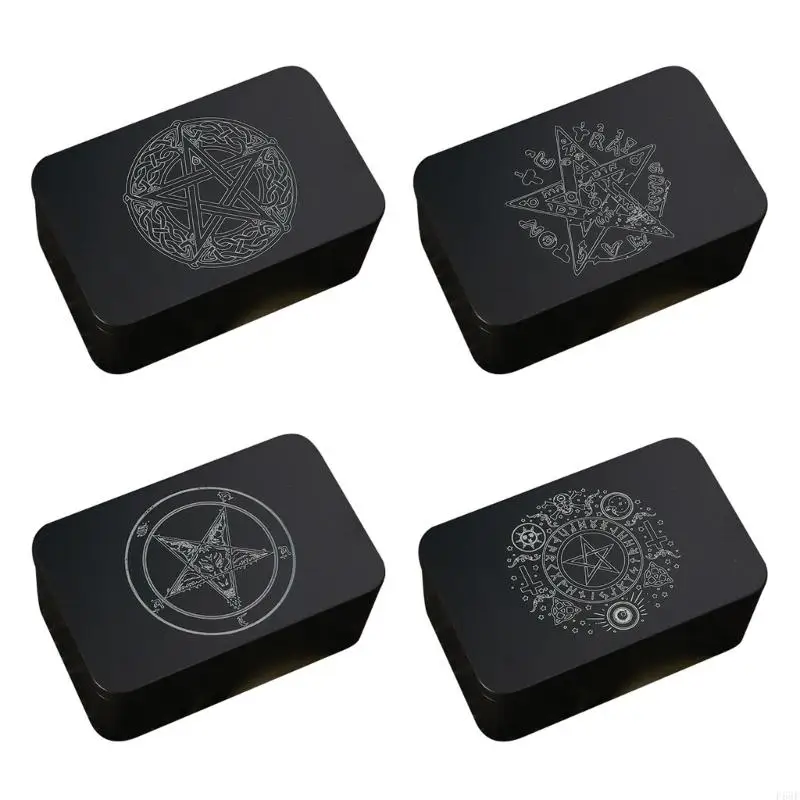 

F68F Rectangle Storage Box Small Storage Box Organizers Jewelry Keys Container Box Playing Card Box Tarot Storage Can