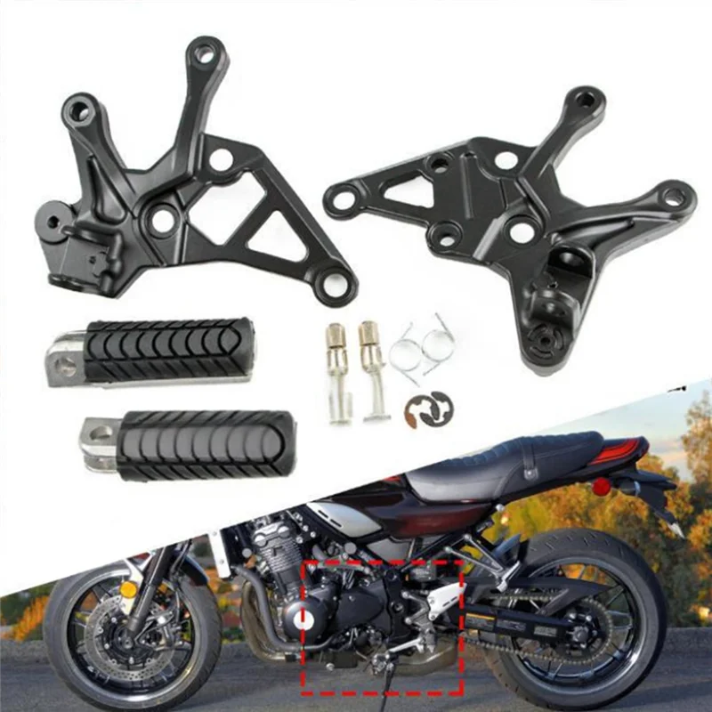 

H5-Motorcycle Front Driver Foot Rest Pedals Foot Pegs Bracket Assembly For Z900 2017-2021 Accessories