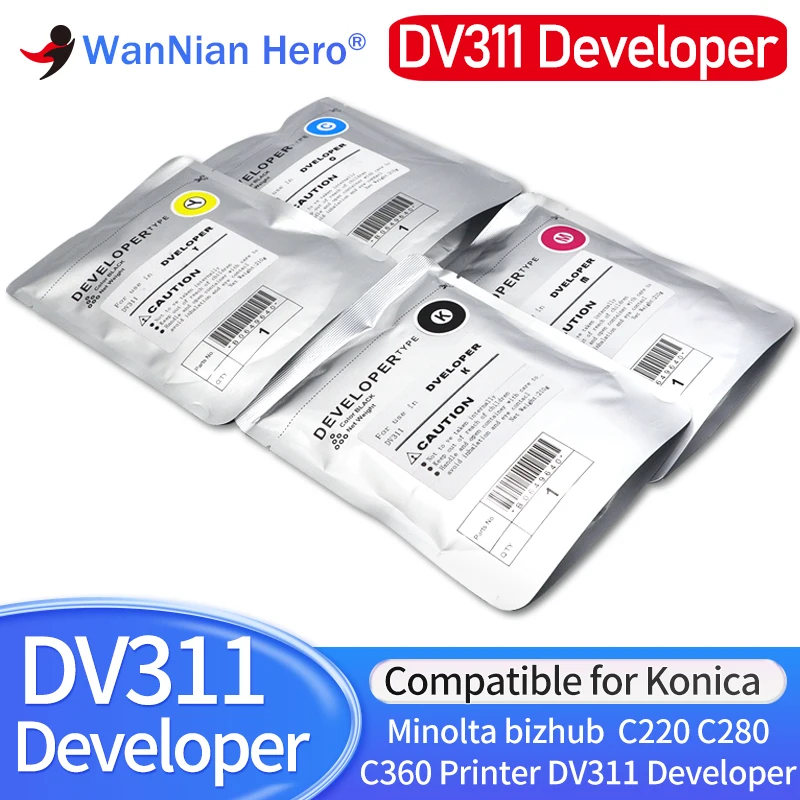 DV311 High quality DV 311 Developer for Konica Minolta Bizhub C220 C280 C360 Developing Powder contrast medium