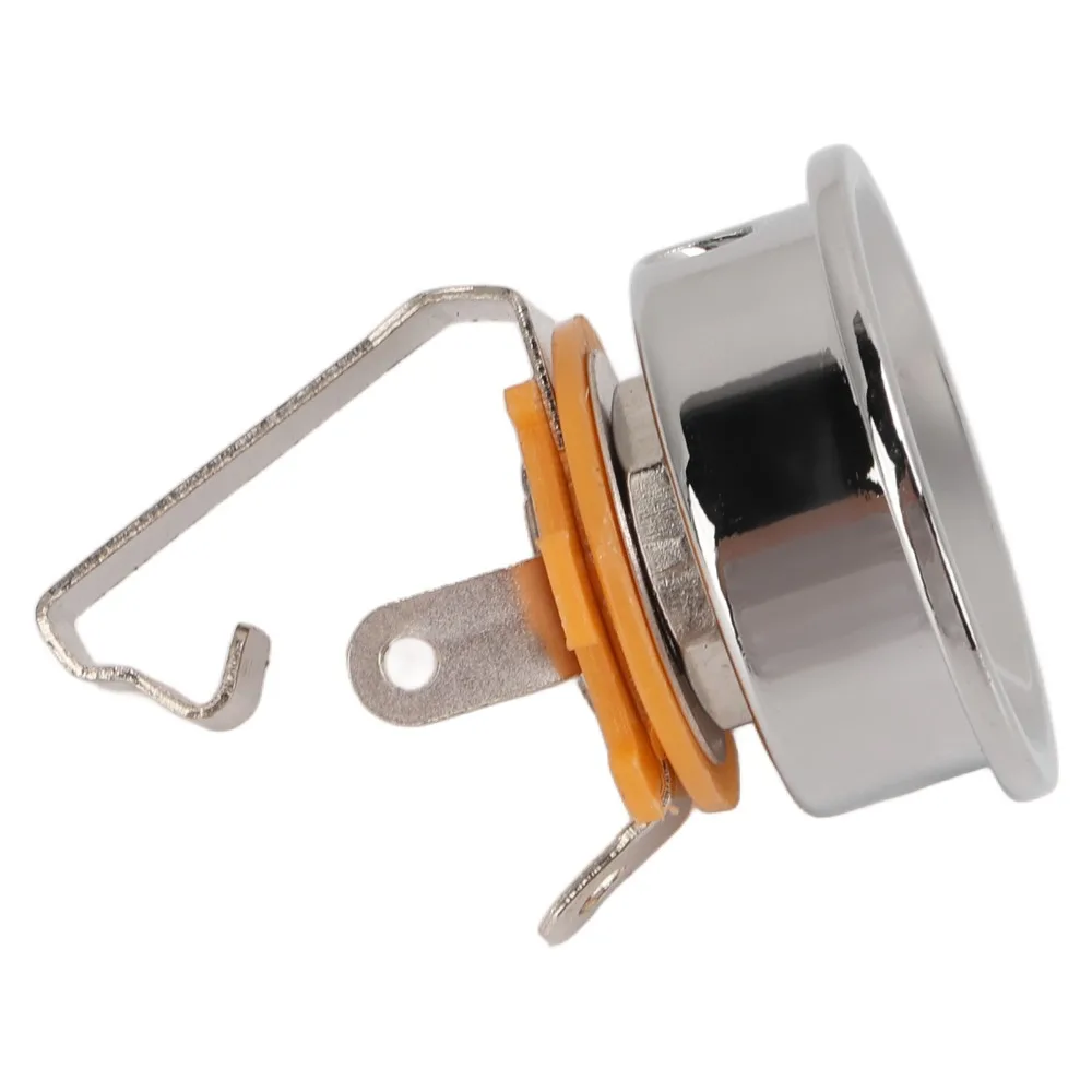 Professional Metal Guitar Output Jack Silver/Golden Electric Guitar Socket Stereo Output Socket For Electric Guitar