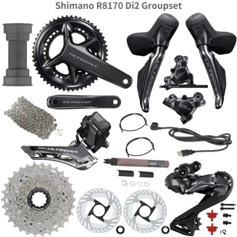 Shimano Ultegra Di2 R8170 2x12 Speed Groupset  Road Disc Brake Groupset