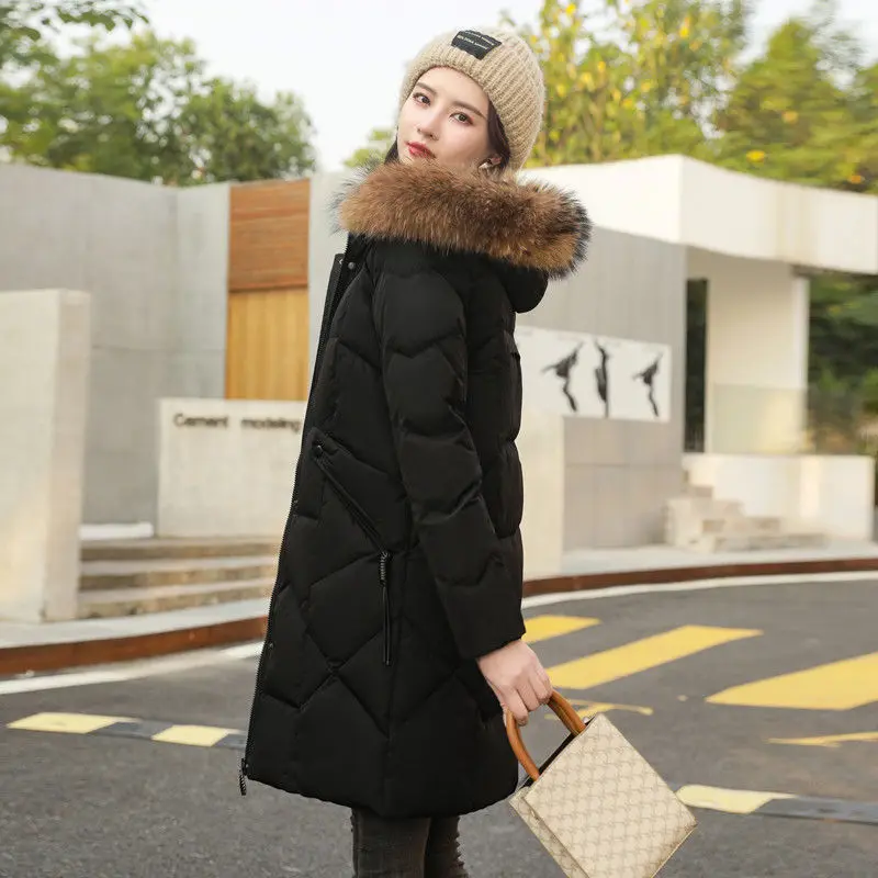 2023 New Women Cotton coat Winter Jacket Female thick warm Parkas hooded Outwear large size Overcoat