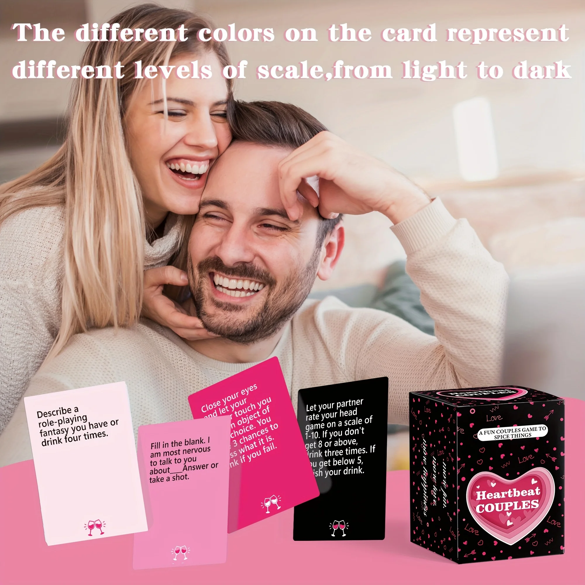 Couple Drinking Card Games Perfect Anniversary Valentine's Day Gift, Party Gathering, Meaningful Conversations