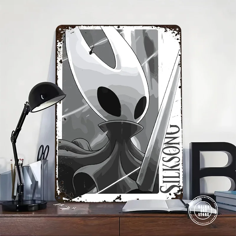 Hornet From Hollow Knight Silksong Metal Poster Custom Wall Art Retro Vintage Tinplate Signs for Man Cave Mancave Decoration