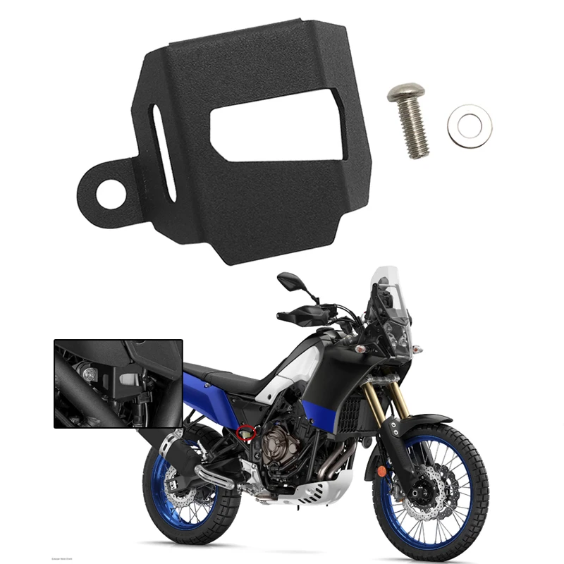 For YAMAHA XTZ700 TENERE 700 Tenere700 T7 XT700Z 2019-2023 2022 Motorcycle Rear Brake Pump Fluid Reservoir Oil Cap Guard Cover