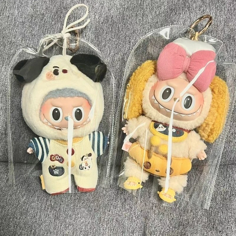 

Водонепроницаемый мини-защитный прозрачный чехол для кукол Labubu 15-17 см