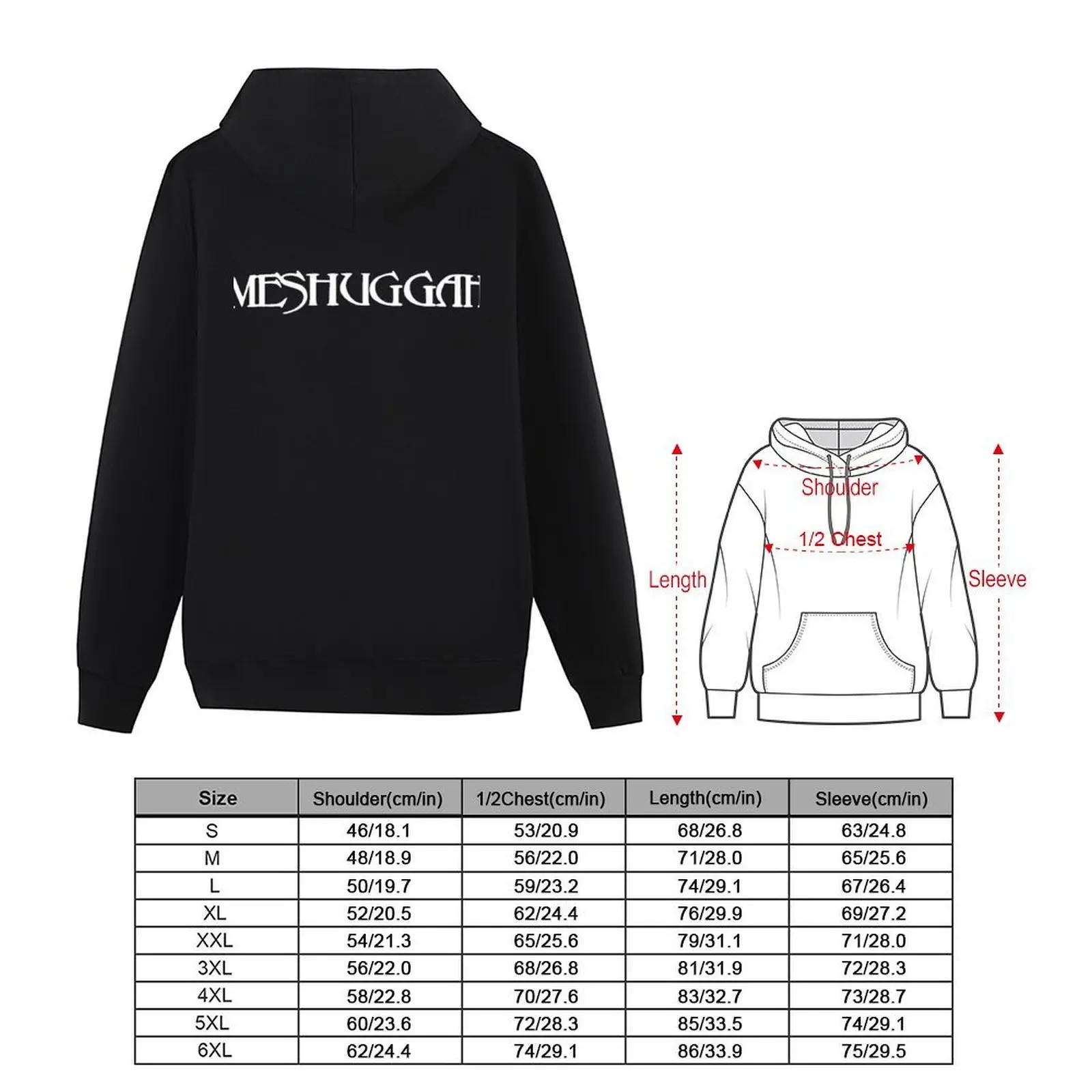 Meshuggah TeesShirts هوديي سترة الخريف الرجال معطف الرجال الملابس الشتوية ملابس رجالية هوديي رجل