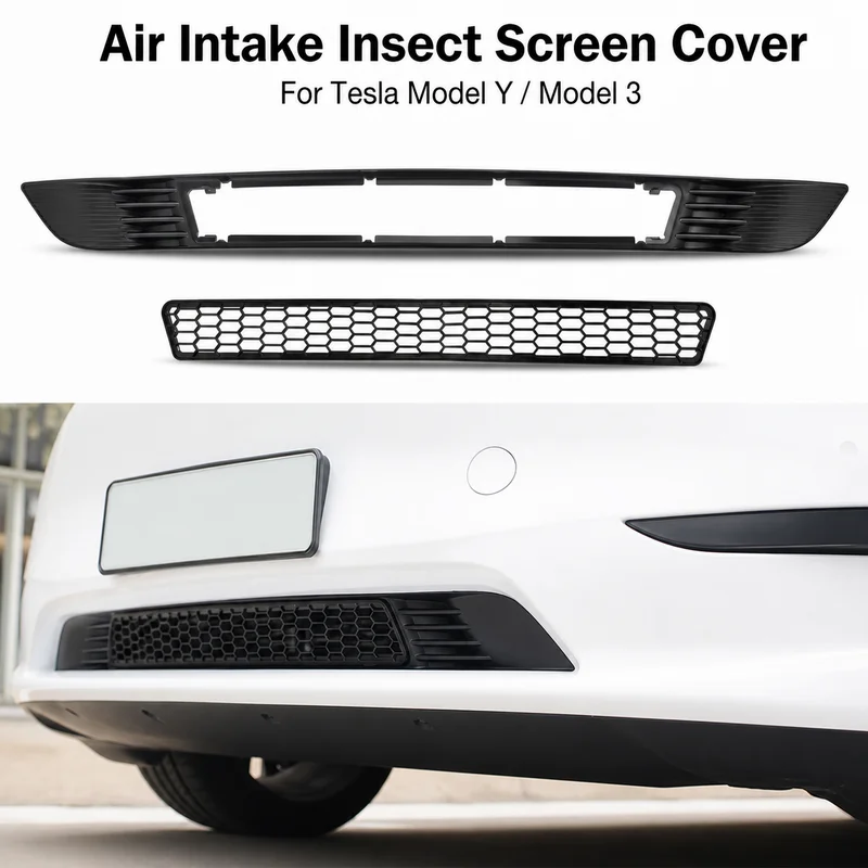 For Tesla Model 3 Model Y Removable Insect Proof Net Air Inlet Protective Cover Car Mod Accessories
