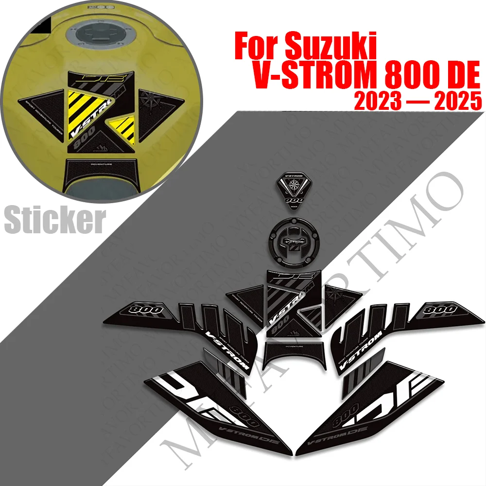 

For Suzuki V-STROM 800DE Motorcycle Fuel Tank Pad Sticker Moto Epoxy resin Decals VSTROM 800 DE VSTROM800DE 2023-2025