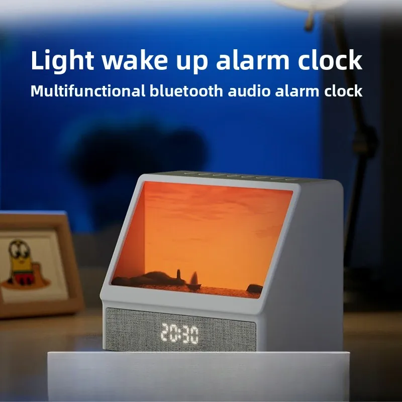 Early bird wake-up simulated sunrise wake-up light, bedside night light