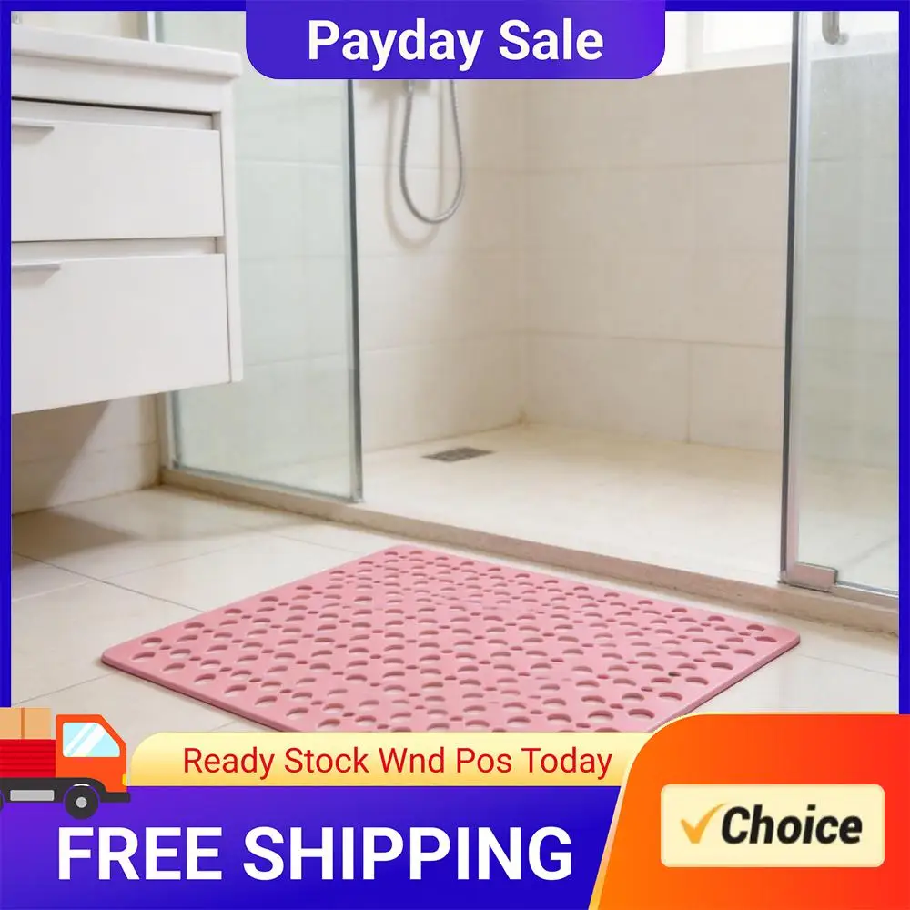 Fast Draining Shower Mats with Suction Cups and Drain Holes Bathroom Mats for Floor for Bathroom Bathtub & Shower Stall