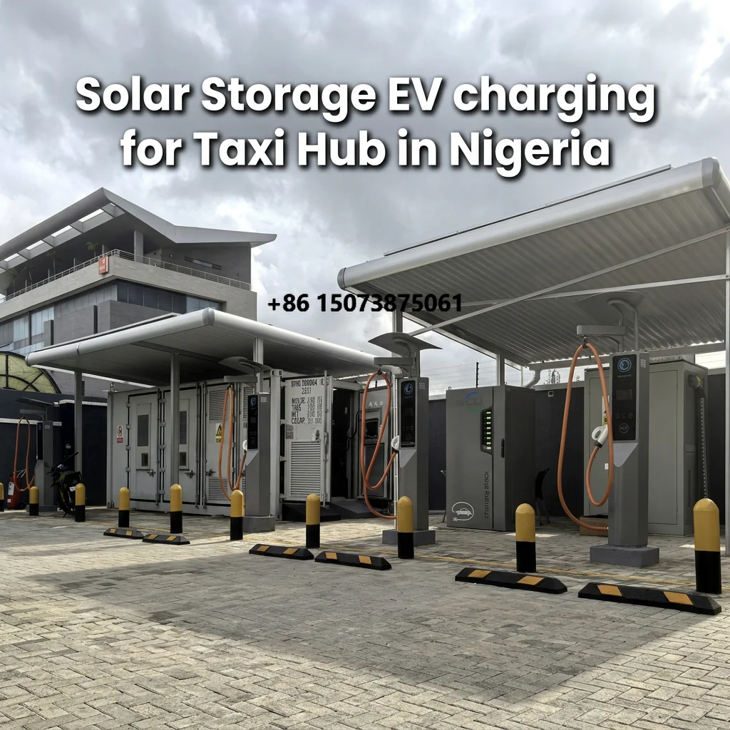 SCU DC Fast Electric Car Charger PV Solar System + Lithium Battery  + EV Charging Station Renewable Energy Charging Pile