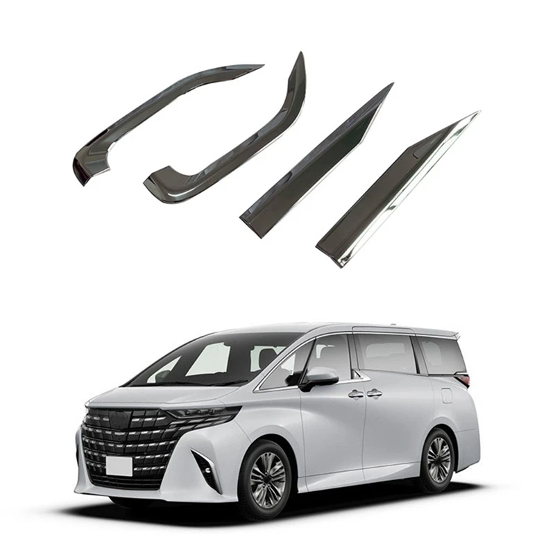 Para toyota alphard vellfire 40 série 2023 refletor lateral amortecedor traseiro nevoeiro lâmpada cromo guarnição tira 117430928