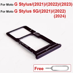 Sim Card Tray For Motorola MOTO G Stylus 5G 2020 2021 2022 2023 2024 XT2043 XT2115 XT2211 XT2419-1 SIM Holder Socket Card Reader