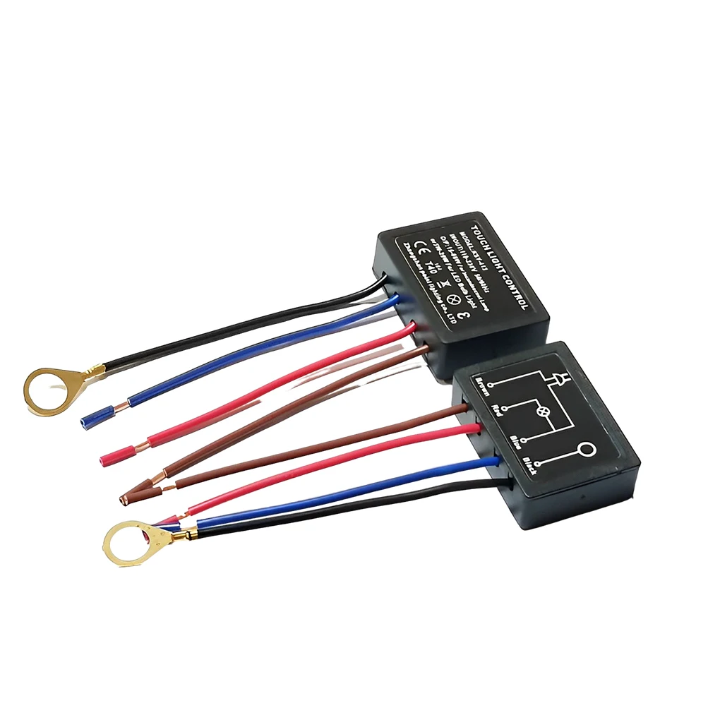 2pcs Plastic Practical Table Lamp Touch Switch Suitable For LED Touch Sensitive Dimming Switches
