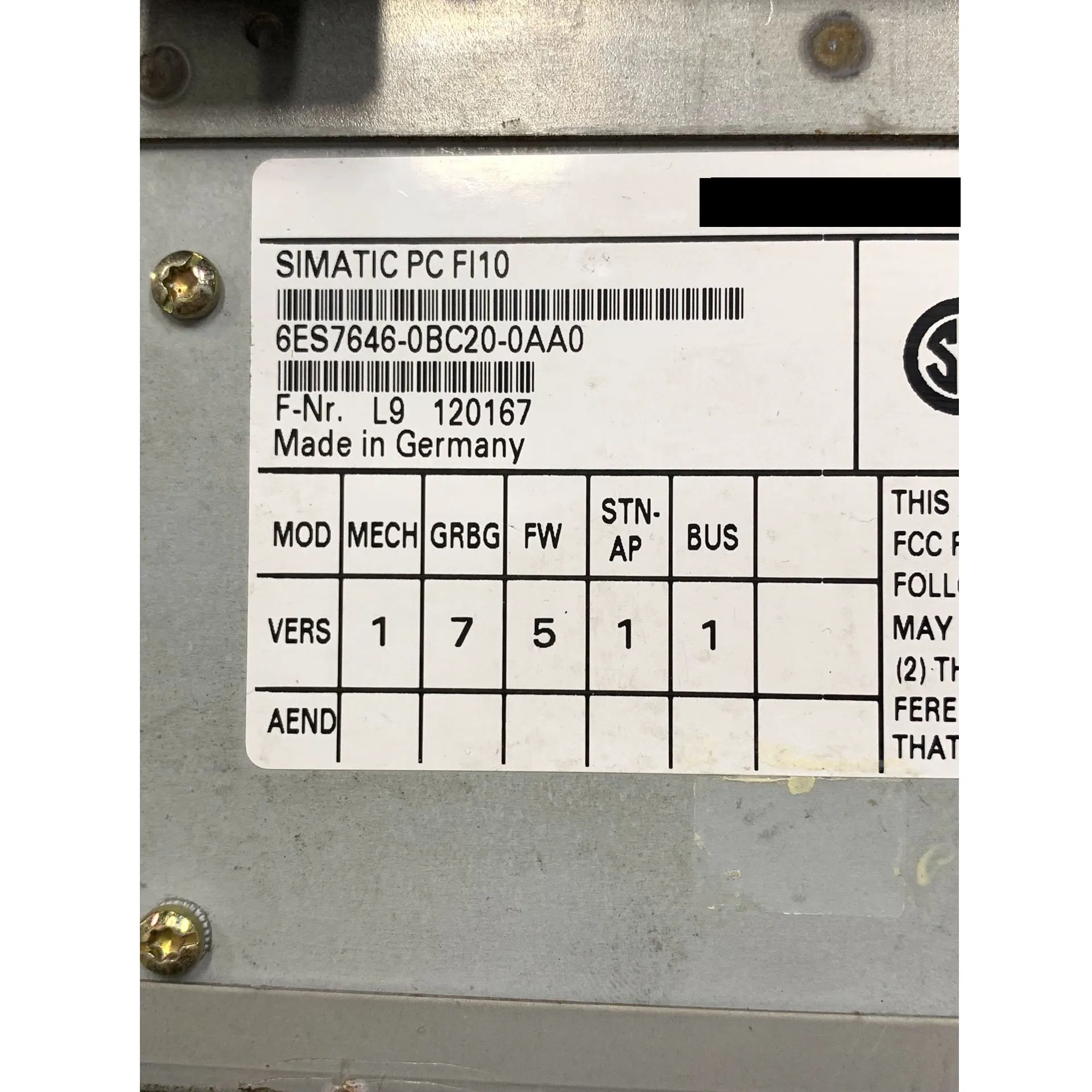 6ES7646-0BC20-0AA0 Systembildschirm Mit Garantie