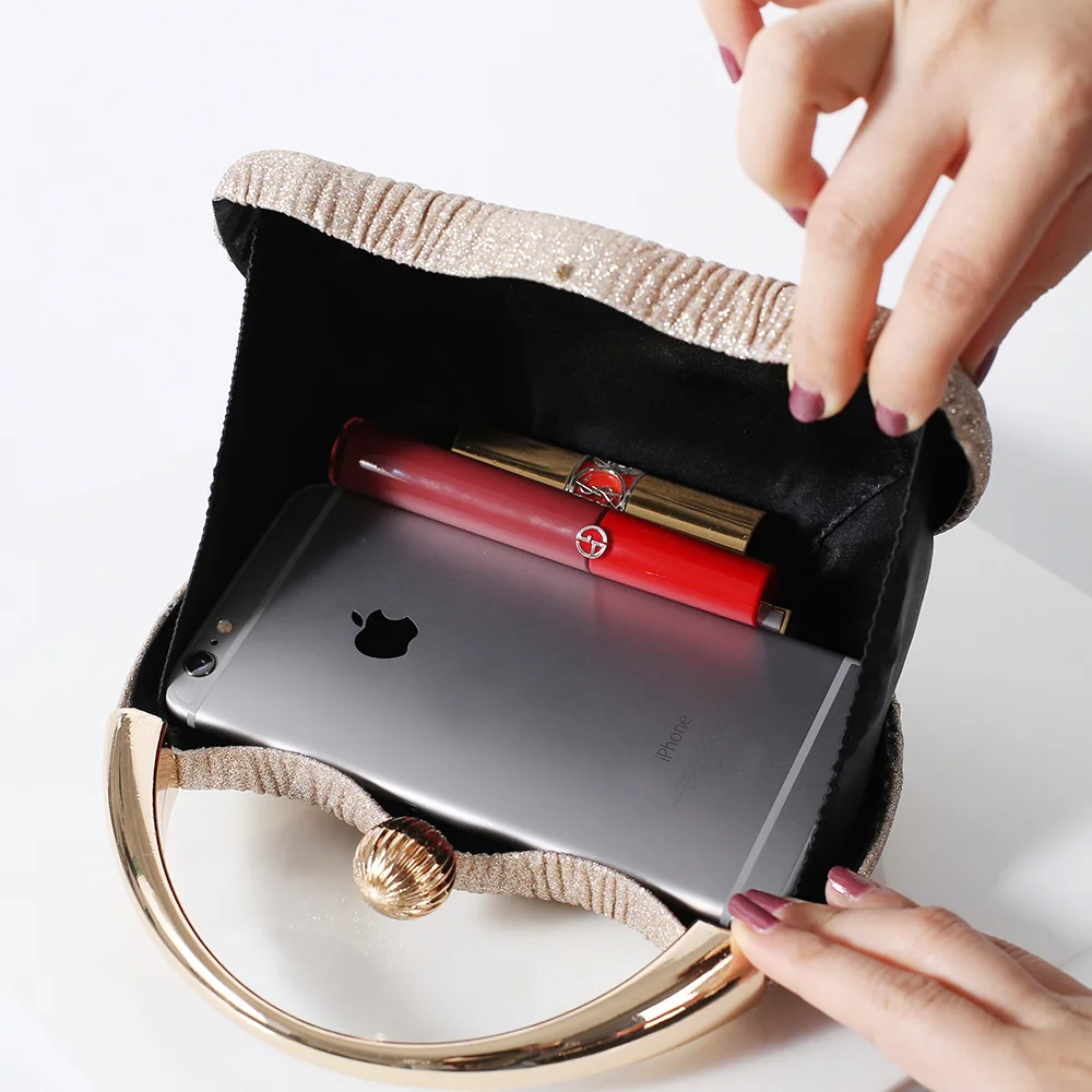 2024 Luxury Egegant Round Shoulder Banquet Handbag Retro Wedding Clutch For Women Female Dinner Party Evening Clutch Bag Purse